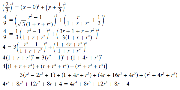 Equation for a circle