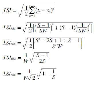 Resolution Least Squares Index for OPV